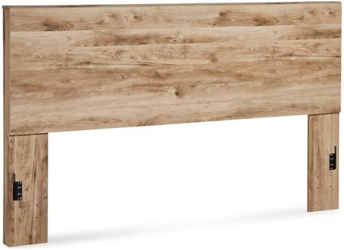 Signature Design by Ashley Hyanna Rustic Decorative Laminate Panel Headboard ONLY, King, Brown