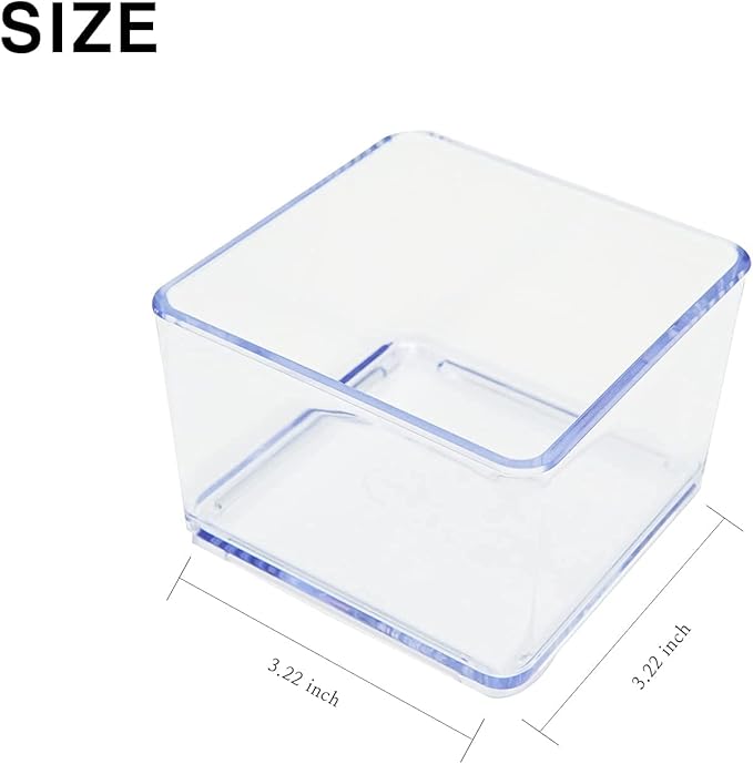 carrotez 1 Compartment Clear Plastic Drawer Organizer for Makeup, Bathroom, Desk, Vanity