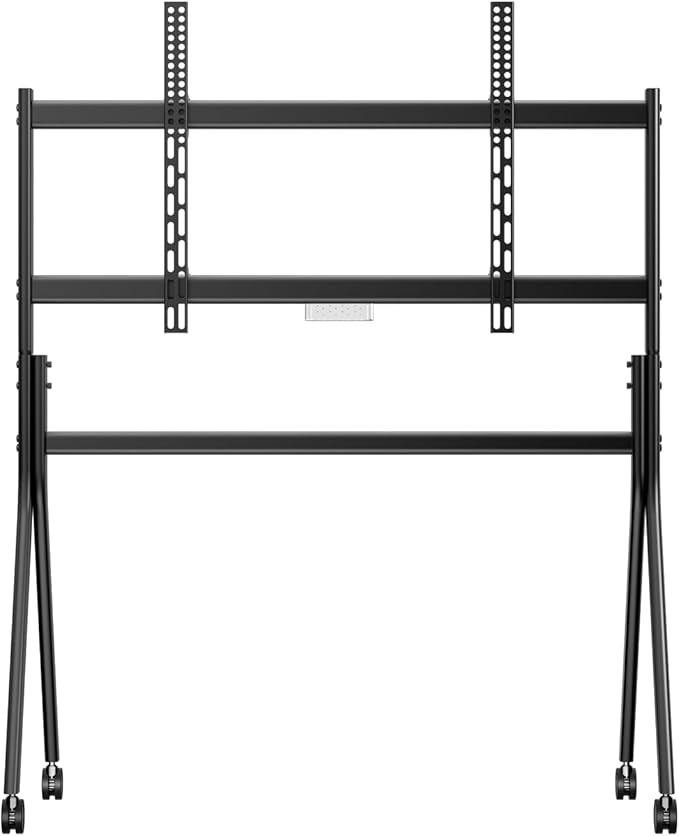 Sylvox TV Floor Stand for 60-120 Inch TVs, Heavy Duty Rolling TV Stand Max Load 330LBS/150kg, Mobile TV Cart with Lockable Wheels, Universal Flat/Curved Screen Mount, VESA 200x200 to 1200x600mm
