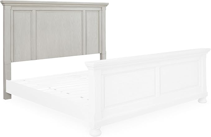 Signature Design by Ashley Robbinsdale Farmhouse Panel Headboard ONLY, King/California King, Whitewash