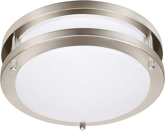 36W Dimmable LED Ceiling Light Fixture, 12in Flush Mount Light Fixture, Ceiling Lamp for Bedroom, Kitchen, Bathroom, Hallway, Super Bright 3600 Lumens, 3000K Warm White