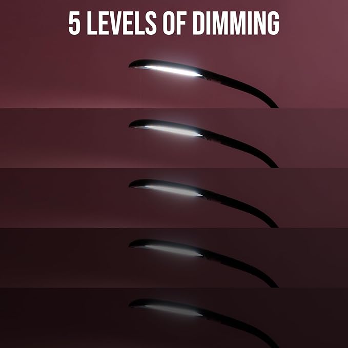 Stella Sky Two Premium 10W LED Task Light Floor Lamp - Black - Adjustable Dimmable Low Vision Natural Sunlight - Bright Macular Degeneration Lighting - Hobby, Crafting, Sewing, Artist, Reading, Office