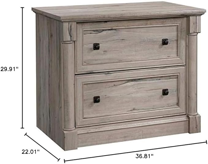 Pemberly Row 2 Drawers 29.61" Lateral Oak Engineered Wood Filing Cabinet Easy Assembly Stationary Legal/Letter Size for Home, Office