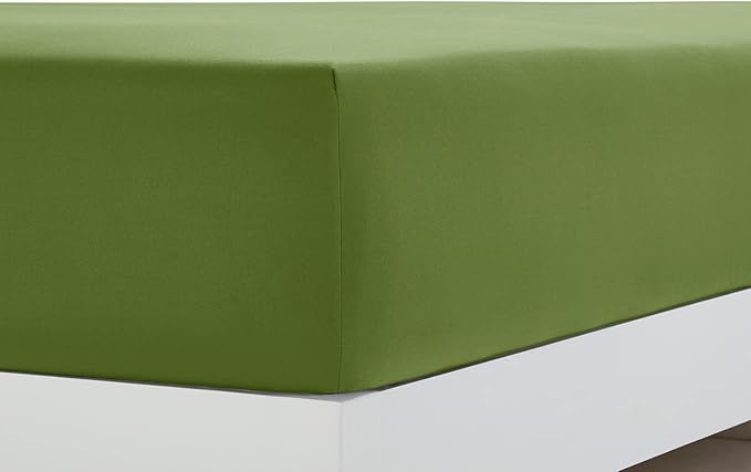 Clara Clark Bed Sheets, Premier 1800 Series 4 Piece Bed Sheet Set, Deep Pocket, Wrinkle, Fade, Stain Resistant, Luxury Soft Bedding Sheets & Pillowcases, California King, Calla Green