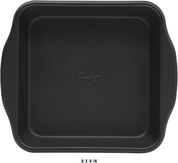 Oster Teston 8" Square Nonstick Carbon Steel Cake/Bake Pan - Matte Black