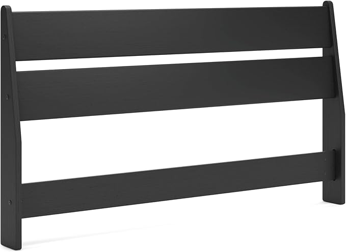 Signature Design by Ashley Socalle Modern Panel Headboard, Queen, Black