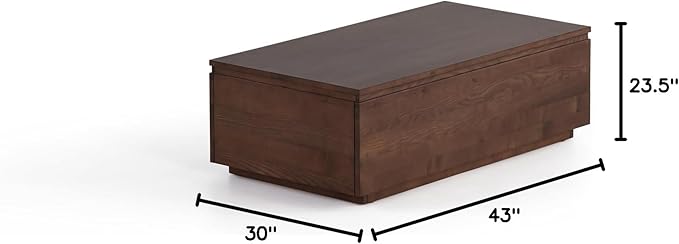 Transformer Table Lift Top Coffee Table with Storage, Modern Coffee Table for Living Room, Home Office & Dining, Space-Saving Small Coffee Desk with Panel Hidden Storage for Transformer Dining Table