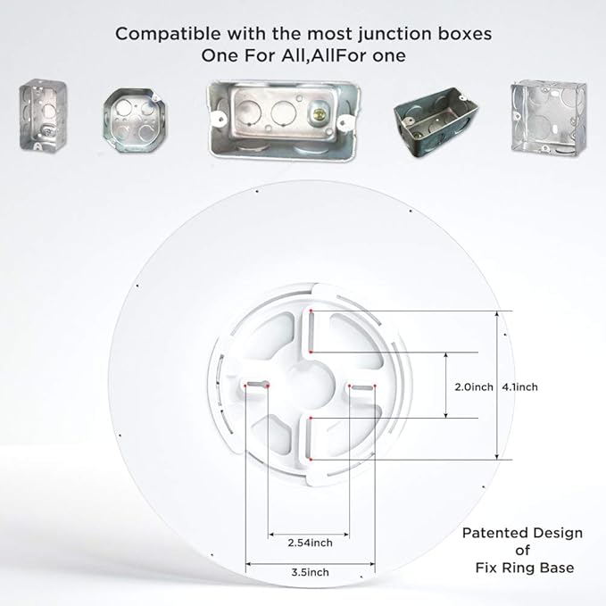 TALOYA Flush Mount 12 Inch Ceiling Light (Milk White Shell), 20W Surface Mount LED Light Fixture for Bedroom Kitchen,5 Color Temperatures in One,0.94 Inch Thickness Round