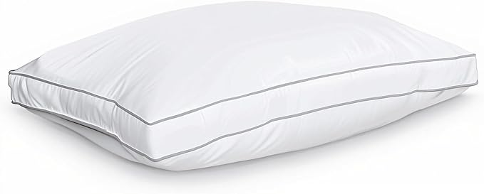 Bed Pillow for Neck Pain Relief, Slow Rebound Orthopedic Support Down Alternative Super Soft Pillows for Sleeping, Standard Size Hotel Pillow for Side & Back Sleepers