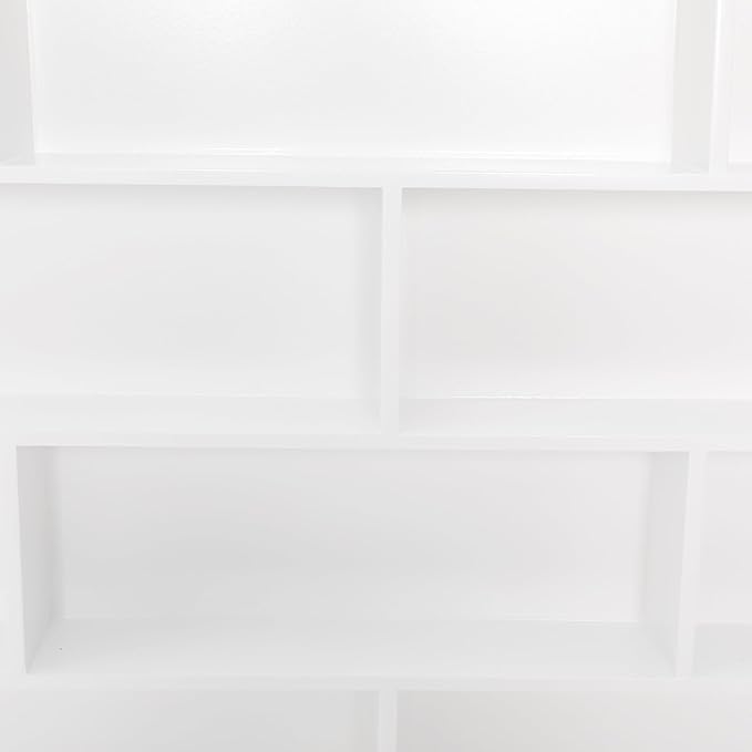Wall-Mounted Nail Polish Organizer Rack - 4 Tier 10 Cube Floating Nail Polish Shelves, Makeup & Beauty Essentials Storage - Multi-Purpose Display Holder for Home Spa & Nail Studio - 39.37in