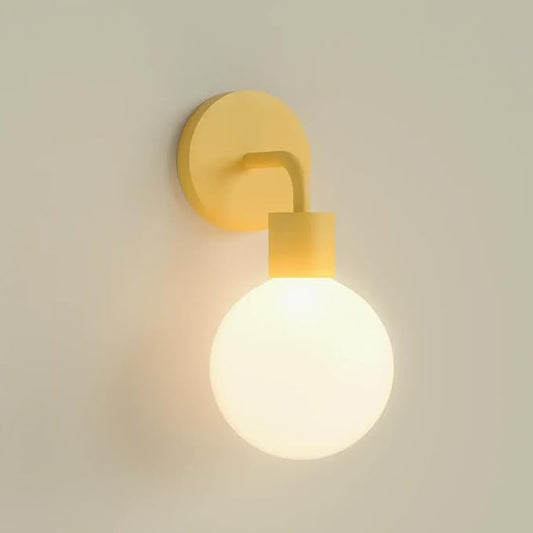 Wireless Wall Sconce (Shark Tank) Rechargeable & Dimmable LED Light w/App Control & Damage-Free Install, Moveable Modern Ambient Lighting for Elegant Home & Bedroom Decor | Marigold