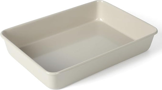 Martha Stewart Gallen 13 x 9 Inch Rectangular Nonstick Carbon Steel Cake/Baking Pan- Cool Grey