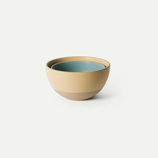 MORA Jumbo and Large Bowls Set of 2, 2.5 and 1.5 Qt Ceramic Pottery Mixing Bowls - Microwave and Dishwasher Safe - Merrigold & Iris