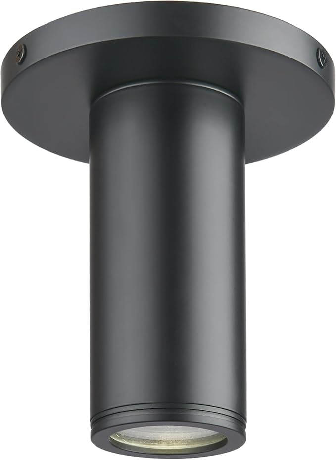 Soft Black Ceiling Light Fixture, Flush Mount LED Dimmable Cylinder Spot Light, Living Room Hallway Kitchen Dining Room Foyer