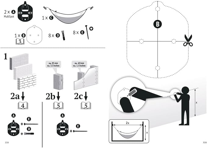 LA SIESTA XXL Moki Hammock for Family & Kids, Indoor/Outdoor Play, Easy-to-Clean Materials, Super Soft Cotton, Ages 3+, Max 355 Lbs, Dolphy