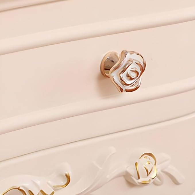 CraftThink Modern Makeup Vanity Set, Bedroom Makeup Vanity Desk Wood Vanity Dressing Table for Bedroom, Makeup Vanity & Mirror & Stools Oval 39" L x 19" W x 64" H