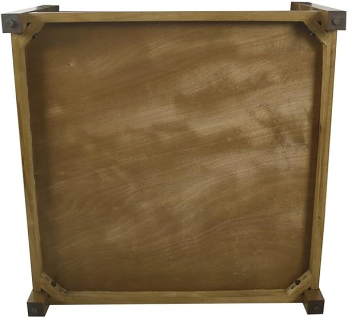 HomePop Tufted Ottoman with Wooden Storage - Gray