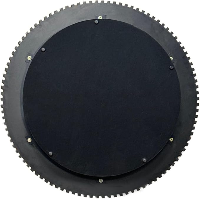 Round Coffee Table for Living Room, Accent Fluted Drum Coffee Table with Storage, Modern Solid Wood Veneered Circle Center Tea Table for Small Space Apartment (39.4''D×14''H-Black)