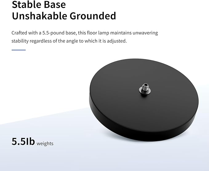 AXX Reading Floor Lamp for Living Room, Flexible Gooseneck Standing Lights for Task, Craft, Architect - Small-Shade, Metal, LED, Black, Bright, Dimmable