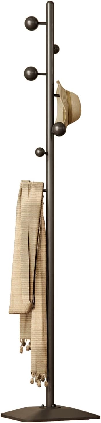 coat rack freestanding,coat rack stand with 7 Hooks and Metal Base for Bags, Hats.Coat Tree Coat Hanger Stand for Home Office Hall Entryway