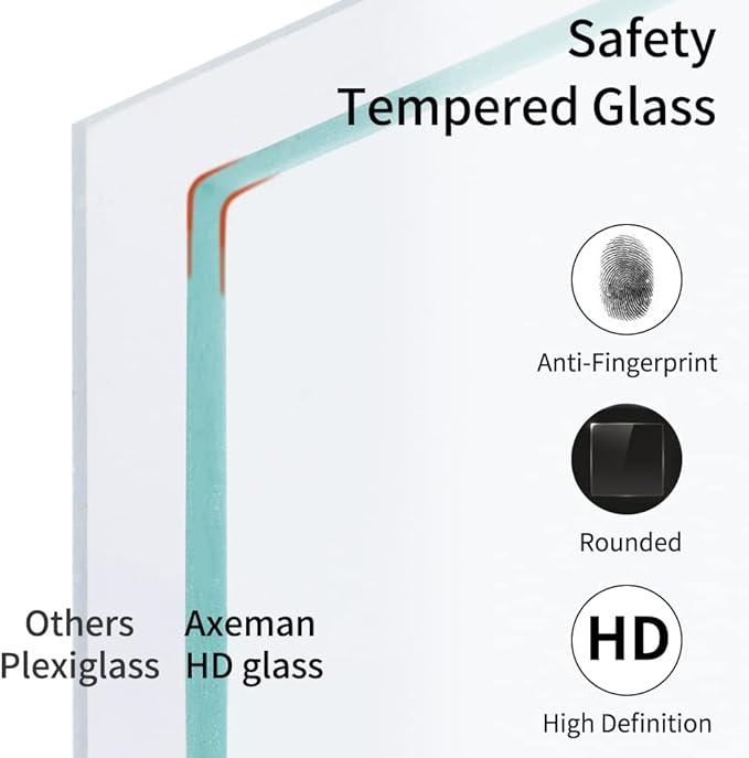 Axeman 11x14 Picture Frame with Mat for 8x10, Solid Oak Wood Picture Frames with Tempered Glass, Natural Wooden 11x14 inch Photo Frame for Wall with Wall Hook Included, Set of 3, Black