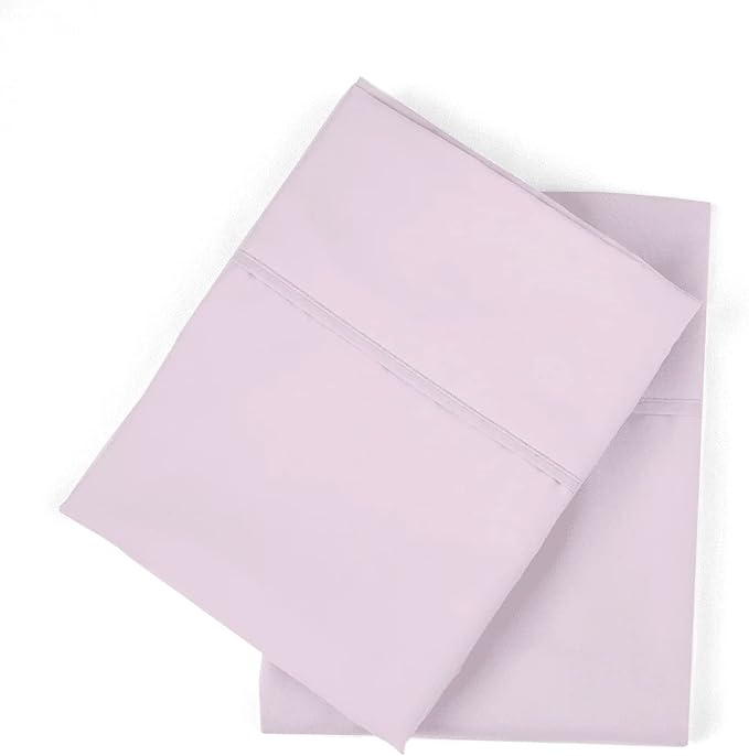 PeachSkinSheets Night Sweats: The Original 1500tc Soft King Pillowcase Set Lavender Mist