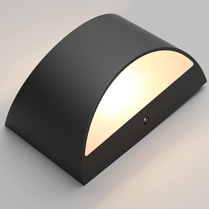 Aipsun Black Modern LED Wall Sconce Hardwired Indoor Wall Lights Set of 2 Up and Down Wall Mount Light for Living Room Bedroom Hallway Corridor Conservatory Warm White 3000K(with G9 Bulbs)