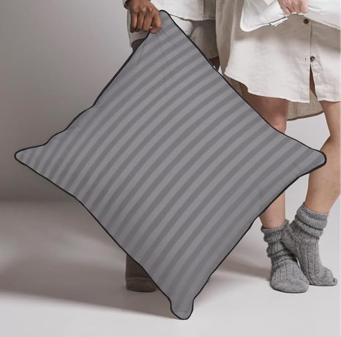 Pillows Insert 20x20 Set of 2 Soft and Supportive Decorative Throw Pillow for Couch and Bed,Indoor Square Pillow Stuffing for Living Room with Premium Original Down Alternative Filling,Grey