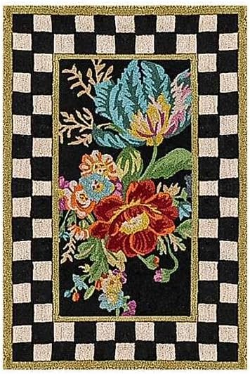 MACKENZIE-CHILDS Washable Rug, Decorative Indoor Rug, 2' x 3', Flower Market