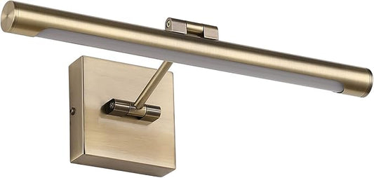 Joosenhouse Picture Light - Dimmable Art Display Light with Rotatable Tube, Antique Bronze, 7W Hardwired, 3000K Warm White