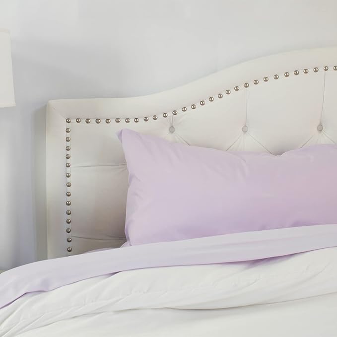 PeachSkinSheets Night Sweats: The Original 1500tc Soft King Pillowcase Set Lavender Mist