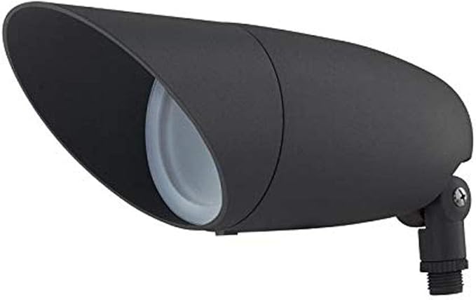 Nuvo 62/1207 One Light 12.2-Inch LED Landscape Floodlight, 12W/120V, 3000K/1240 Lumens, Dark Gray