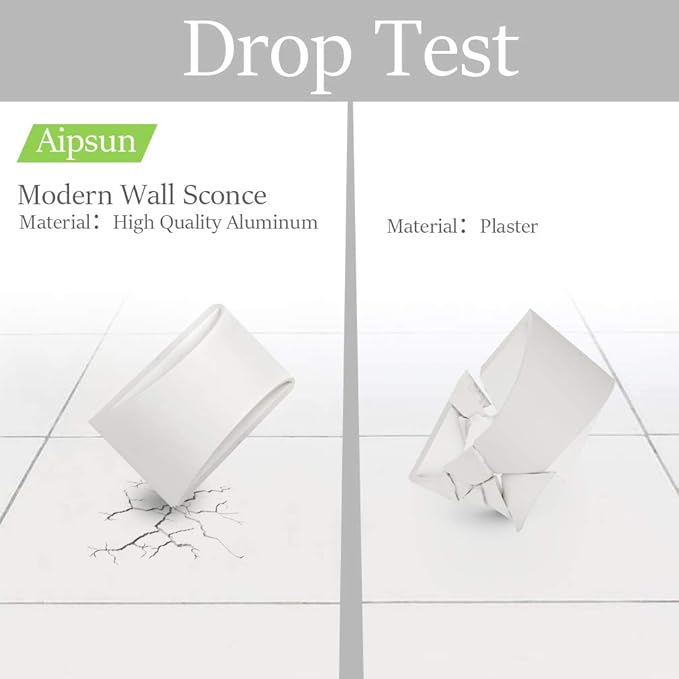 Aipsun Indoor Aluminum Modern LED Wall Sconce Hardwired Interior Wall Lights Set of 2 Up and Down Wall Mount Light for Living Room Bedroom Hallway Corridor Cool White 6000K(with G9 Bulbs)