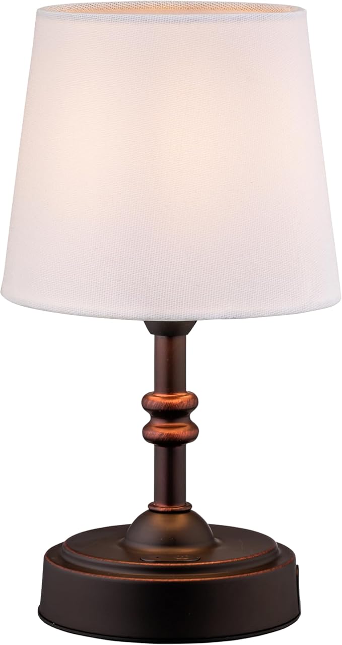 O’Bright Seraph Mini – Cordless LED Table Lamp with Dimmer (Oil Rubbed Bronze)