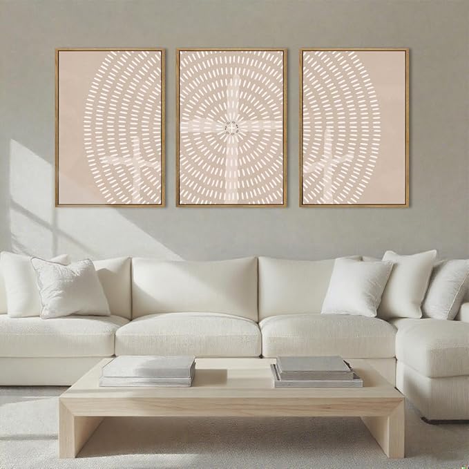 Framed Jesus Wall Art Jesus Feeds The 5000 Canvas Wall Art Christian Paintings Neutral Painting Artwork for Living Room Bedroom Office 16x24 Inch Set of 3