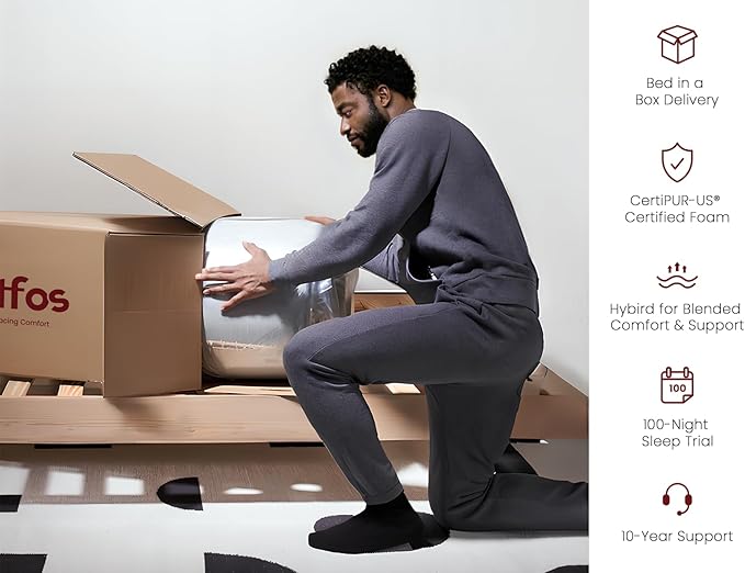 Queen Mattress 14 Inch, Medium Firm Targeted for Side & Back Sleepers, 4 Layer Gel Memory Foam Hybrid Mattress | Cooling Top for Pain Relief & Deep Sleep, Bed in a Box, 100 Night Trial