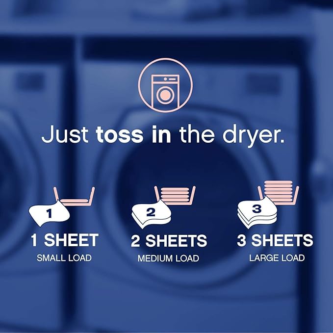 Downy Infusions Dryer Sheets, Laundry Fabric Softener, Bliss, Sparkling Amber & Rose, 200 count.