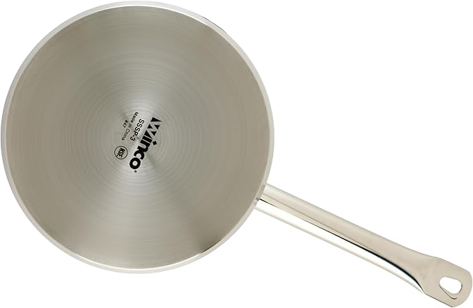 Winco Heavy-Duty Stainless Steel Sauce Pan with Cover, 3.5 Quart