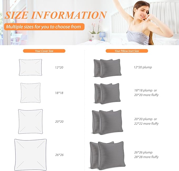 Pillows Insert 20x20 Set of 2 Soft and Supportive Decorative Throw Pillow for Couch and Bed,Indoor Square Pillow Stuffing for Living Room with Premium Original Down Alternative Filling,Grey