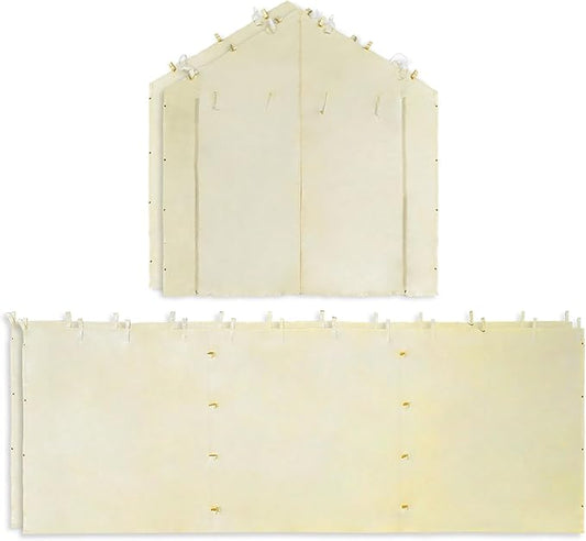 Caravan Canopy Mega Domain Carport 4 Sidewalls, Tan (Sidewalls Only)