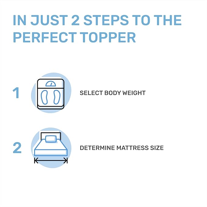 Dailydream viscoelastic Mattress Topper with Memory Foam, Edition Standard (Full, Model L - 220 up to 264 lbs)