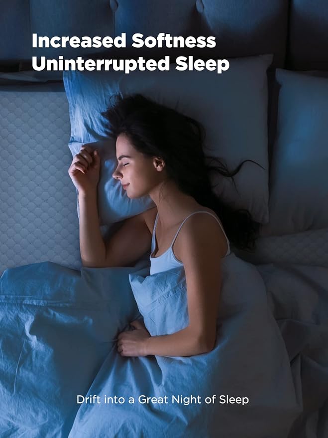 PERLECARE 3 Inch Mattress Topper King - Gel Memory Foam for Pressure Relief, Premium Soft Cooling Sleep, Non-Slip Design with Removable & Washable Cover, CertiPUR-US Certified