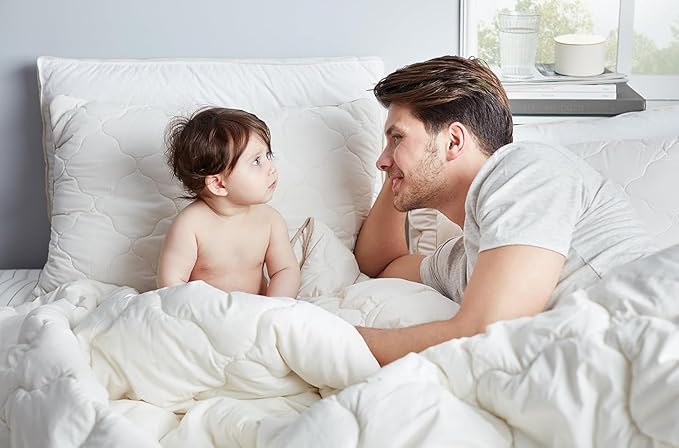 YATAS BEDDING Wool Mattress Protector, Mattress Cover with 100% Cotton Cover & Special Certificated Wool Filling, Bed Cover and Protector, Ecru (Full Size - 18'' Depth) - 55"x75"