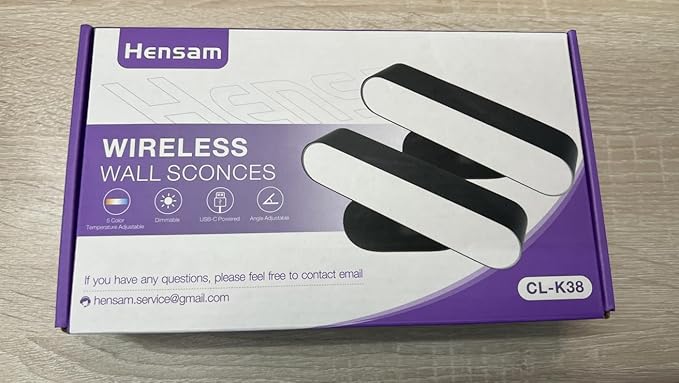 Wall Lights, Wireless Battery Operated Wall Sconces for Bedroom, LED Rechargeable Wall Sconce Set of Two for Living Room, Stick on Wall Mounted Lamp for Reading, 2 Pack