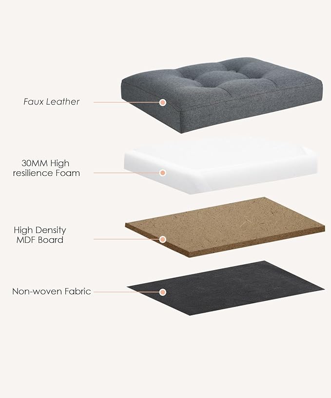 Ottoman Storage Ottoman Foot Rest Stool Foldable Bench with Storage Student Dormitory Bedroom and Entryway 16 X 12 X 12