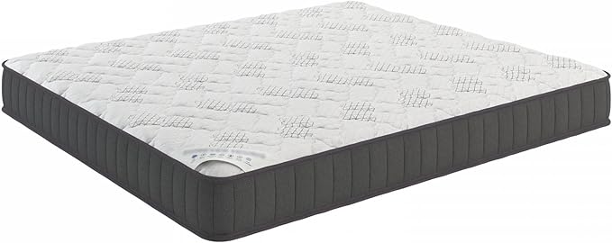 Ottomanson Full 9" Hybrid Mattress - Rock Hard Feel - Made in USA - Individually Pocketed Coils & CertiPUR-US Foam - Fiberglass-Free - Bed in a Box