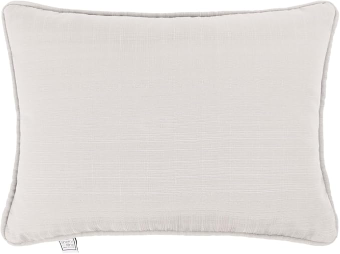 Sherry Kline Sunrise Indoor/Outdoor Rectangle (Boudoir) Corded Edge Filled Pillow Eggshell 13"x18" Set of 2