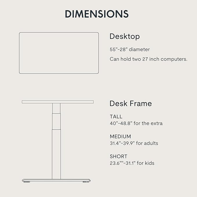 FLEXISPOT E6 Pro Oval Leg Dual Motor 3 Stages Standing Desk 55x28 Inch Electric Height Adjustable Whole-Piece Board Electric Sit Stand Up Desk 150KG Load Capacity (White Frame + White Desktop)