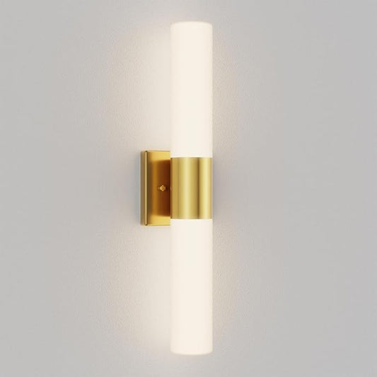 Kalium Bathroom Wall Sconce Fixture, 21 Inch Modern Vanity Lights with Frosted Glass Shade, Indoor Sconces Lighting Wall Decor Lamps for Bathrooms Living Room Stairs Bedroom (Gold)