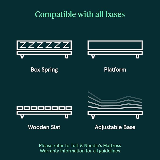 Kin By Tuft & Needle Firm 8" King Adaptive Foam Mattress in a Box, Cooling Pressure Relief, Balanced Support, 100 Night Trial, Fiberglass-Free, CertiPUR-US, 10-Year Limited Warranty